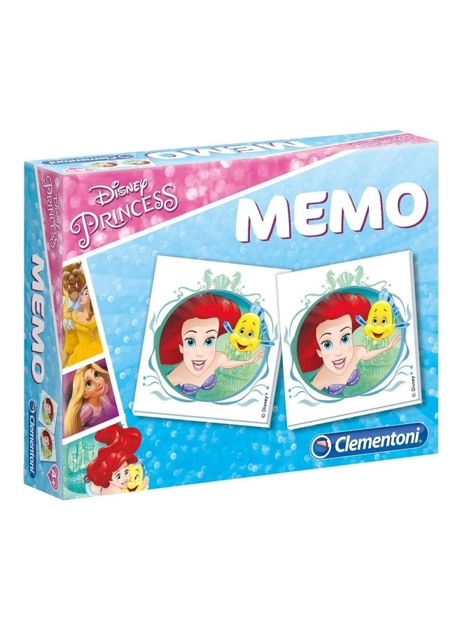 Clementoni Memo Pocket Disney Princess - 20x15x3.9cm Multicolour