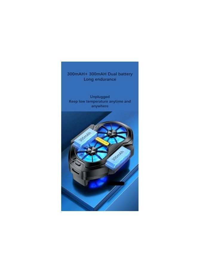 Mobile phone cooler - 86.3mm * 62mm dual fans