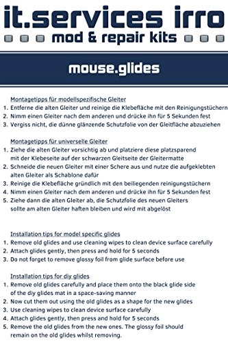 Mouse Glides - 2 Sets PTFE Black