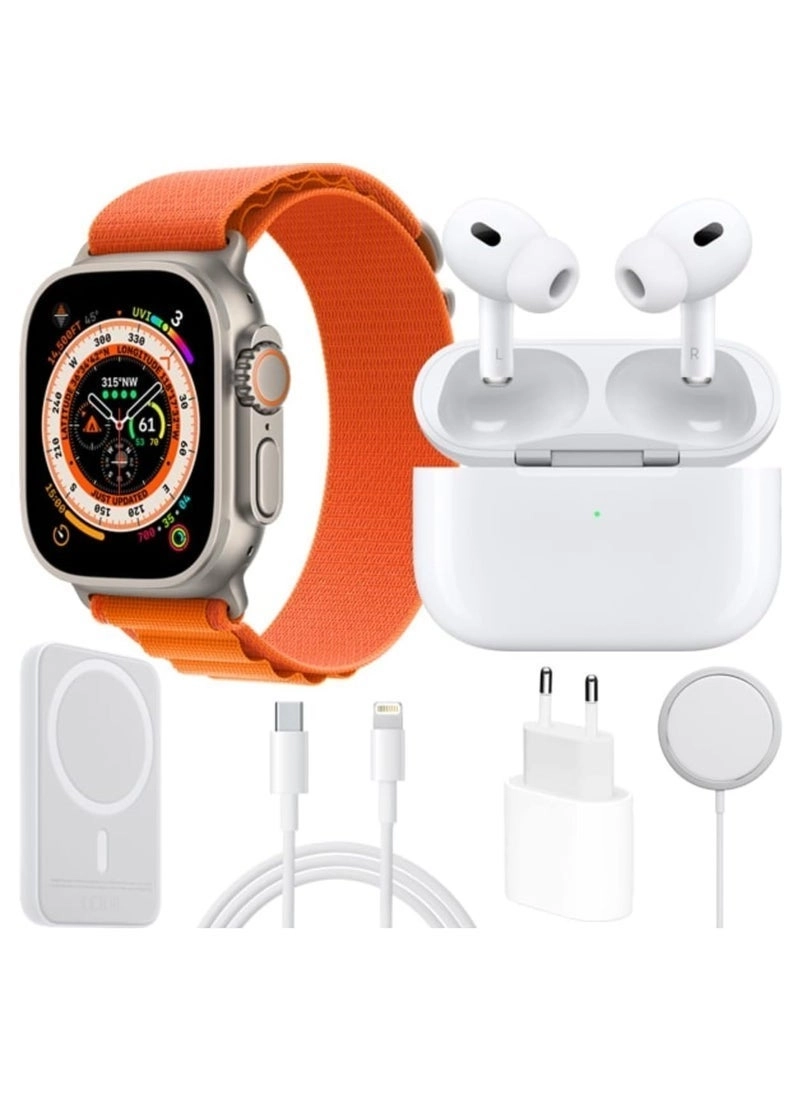 JAJEEK X8 + Strap + Pods Pro + External Battery + Wireless Charger + Charging Adapter + Data Cable