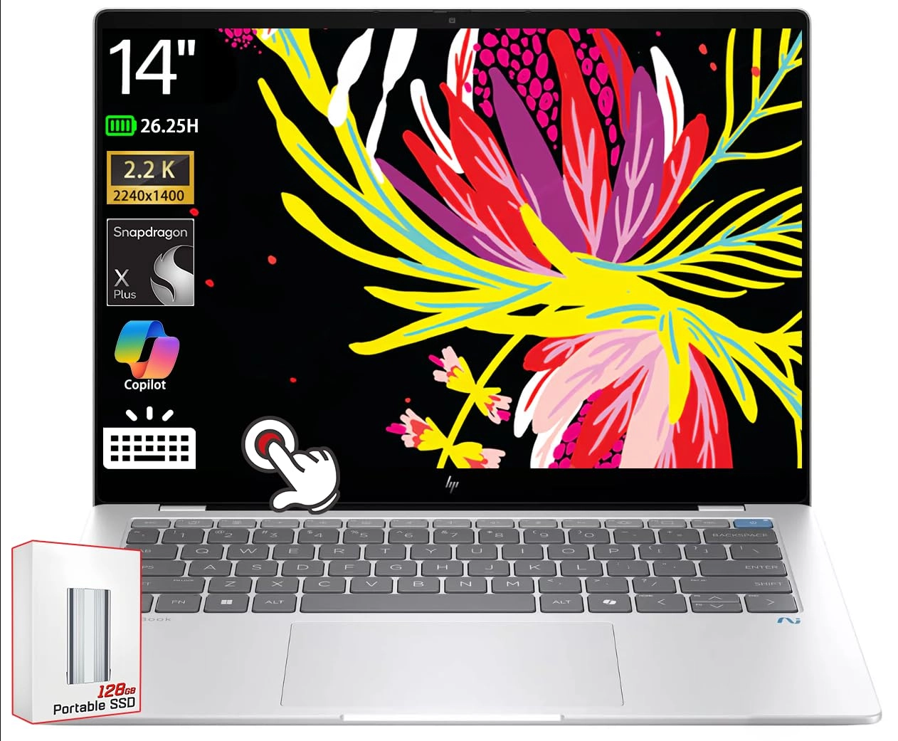 HP OmniBook X Copilot+ PC - 14'' X Plus 16GB DDR5 512GB SSD