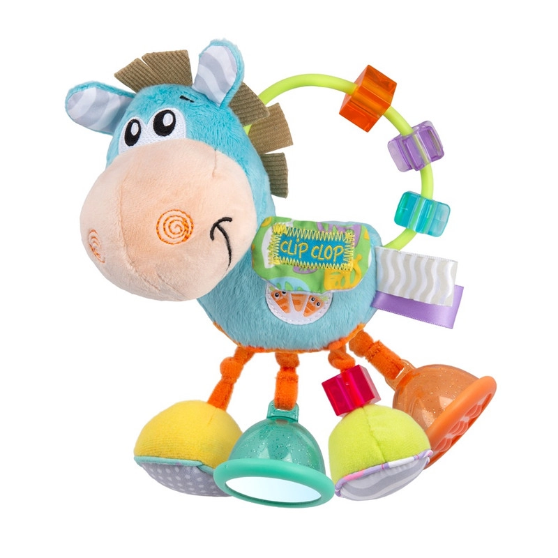 Playgro Clip Clop - 3 months & above Polyester, ABS, Cellophane, PETG, PP