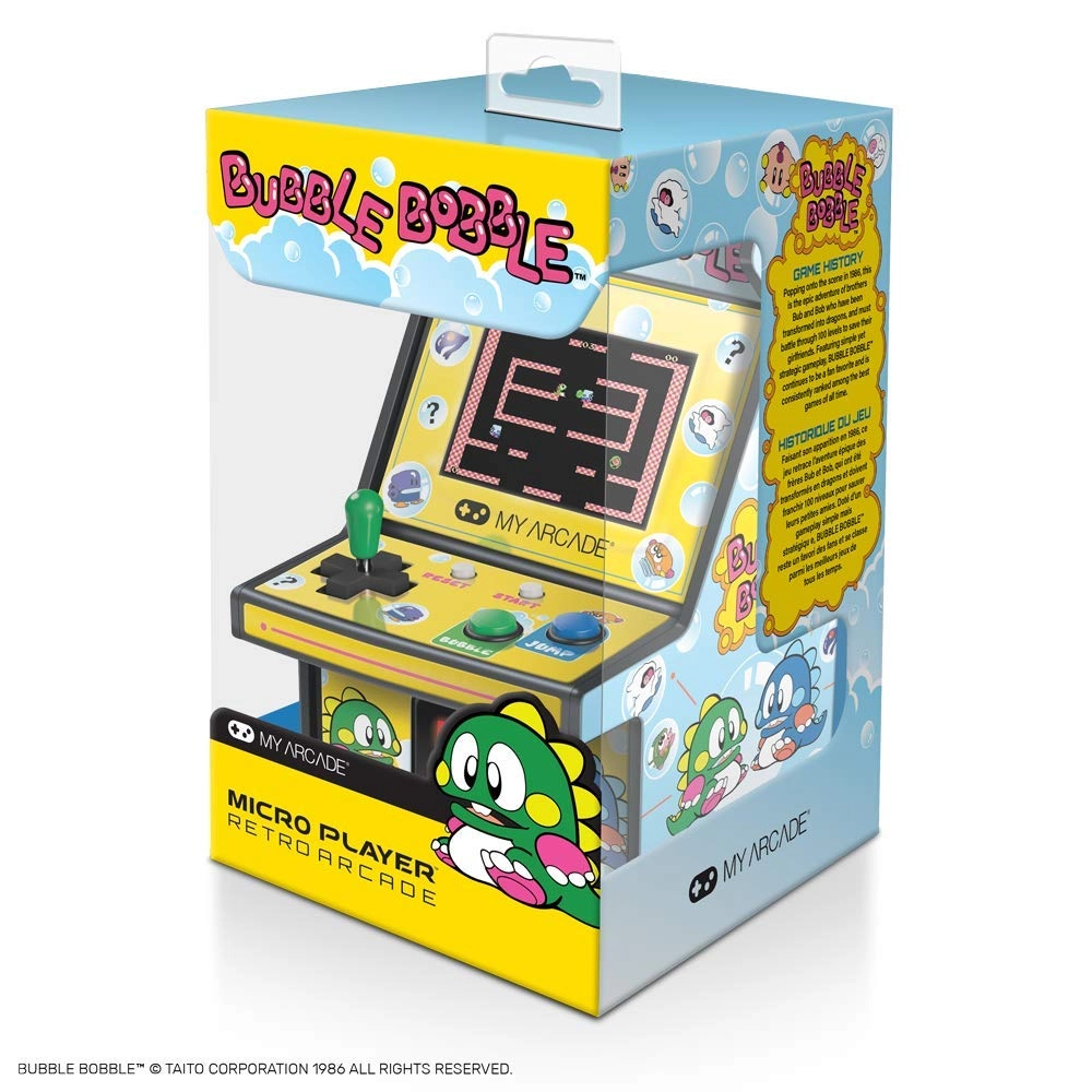 Bubble Bobble Micro Player - 2.75 Inch Full Color Display Removable Joystick