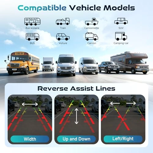 Rear View Camera - full-colour night vision wired 1080P + Reversing Monitor