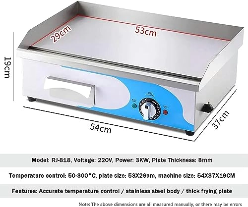 Electric Countertop Griddle - 636*365*9mm/25*14.37*0.35 cm