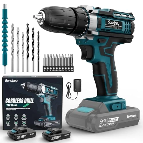 Cordless Drill Set - 2.0Ah 21V