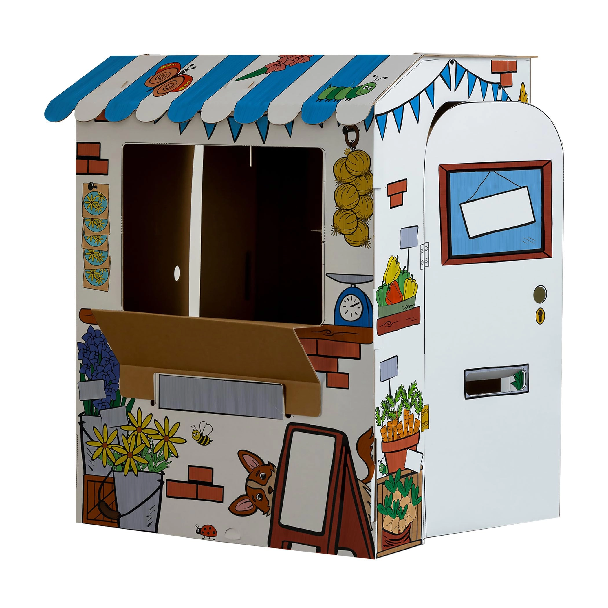 Fellowes Market Stall Playhouse - XL Colour-In
