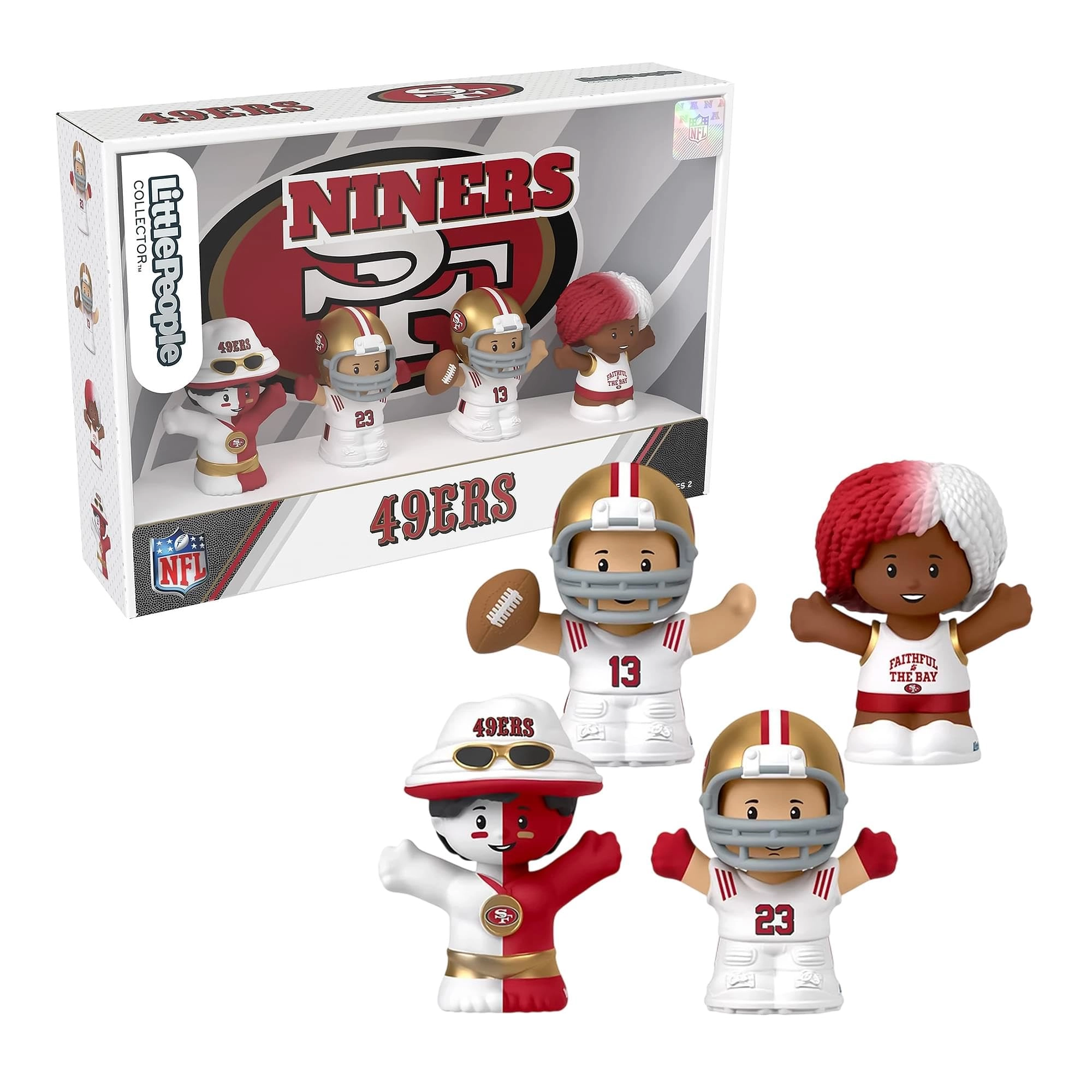Mattel Brock Purdy + Christian McCaffrey - San Francisco 49ers - NFL Series 2 (194735203888)