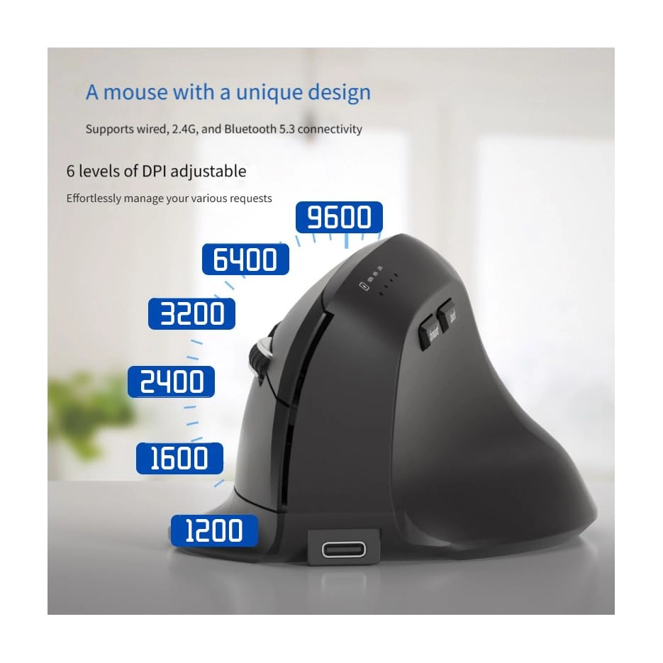 Ergonomic Wireless Mouse - Bluetooth
