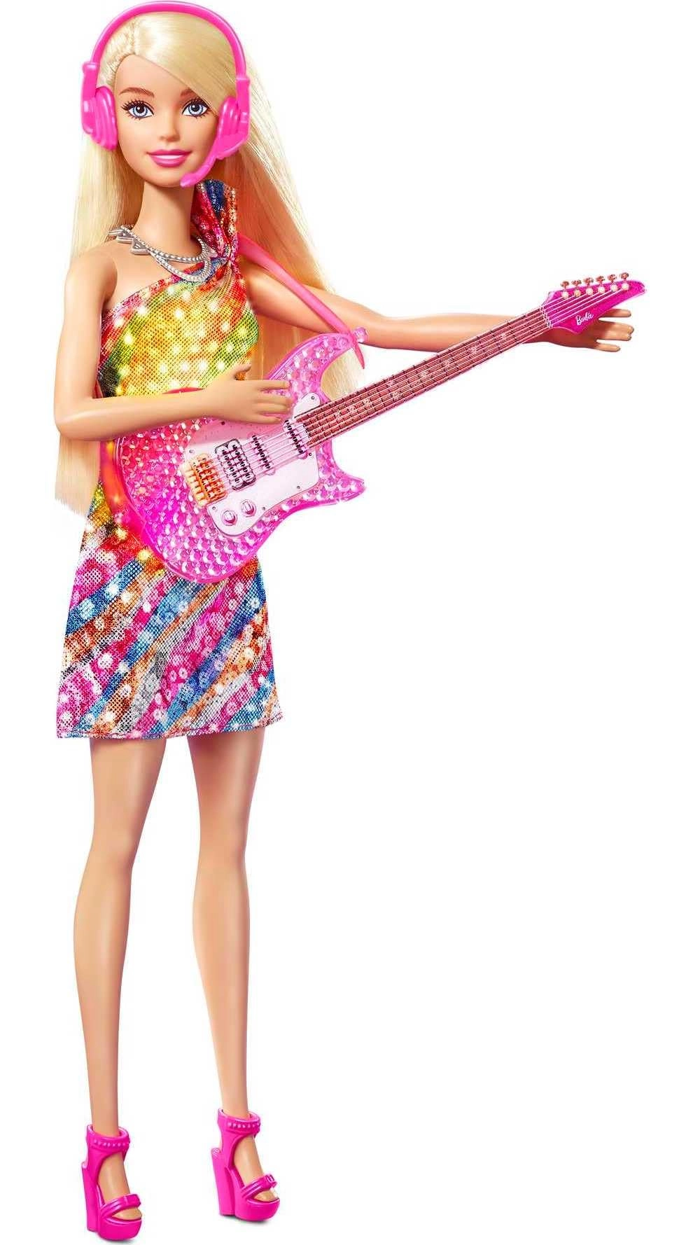 Barbie Malibu Doll - Singing Music Light-up Dress Ages 3+