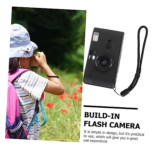 Point & Shoot Film Cameras - Black Build-in flash