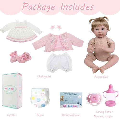 Reborn Baby Doll - 22 inch Vinyl Girl Ages 3+
