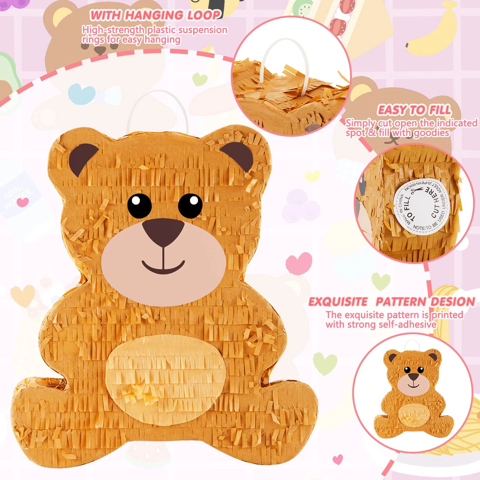 Bear Piñata - 1.0 Count Birthday