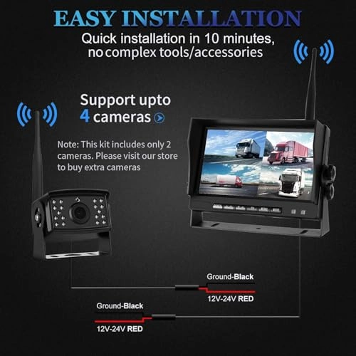 WS-7AHD-2CAM - Night vision Wireless 1.3 million pixels