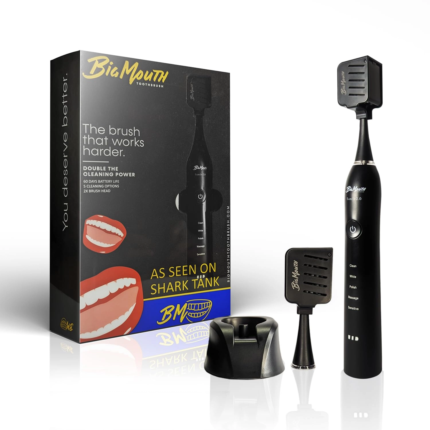 Jiri LLC 2.0 Sonic - 5 Cleaning Modes Rechargeable Black