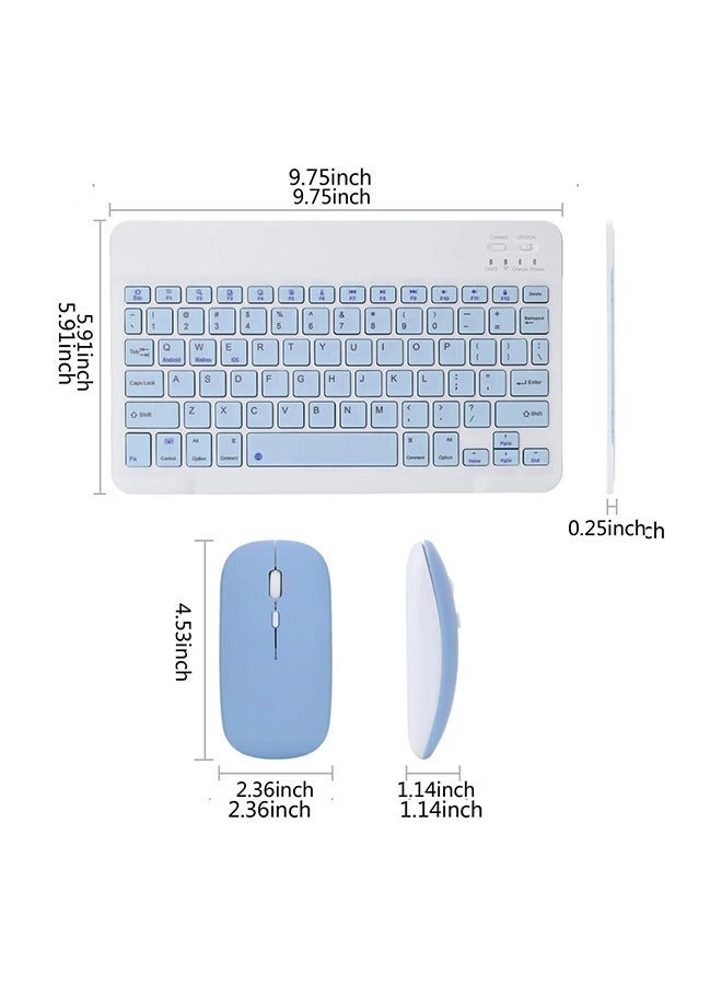 Ultra-Slim Keyboard - Bluetooth Rechargeable + Mouse