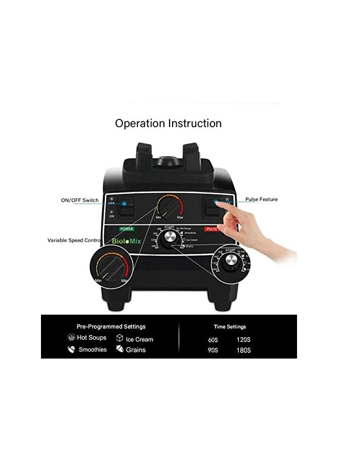 Digital Touchscreen Blender - Touchscreen control Smart pre-programmed settings Adjustable timer