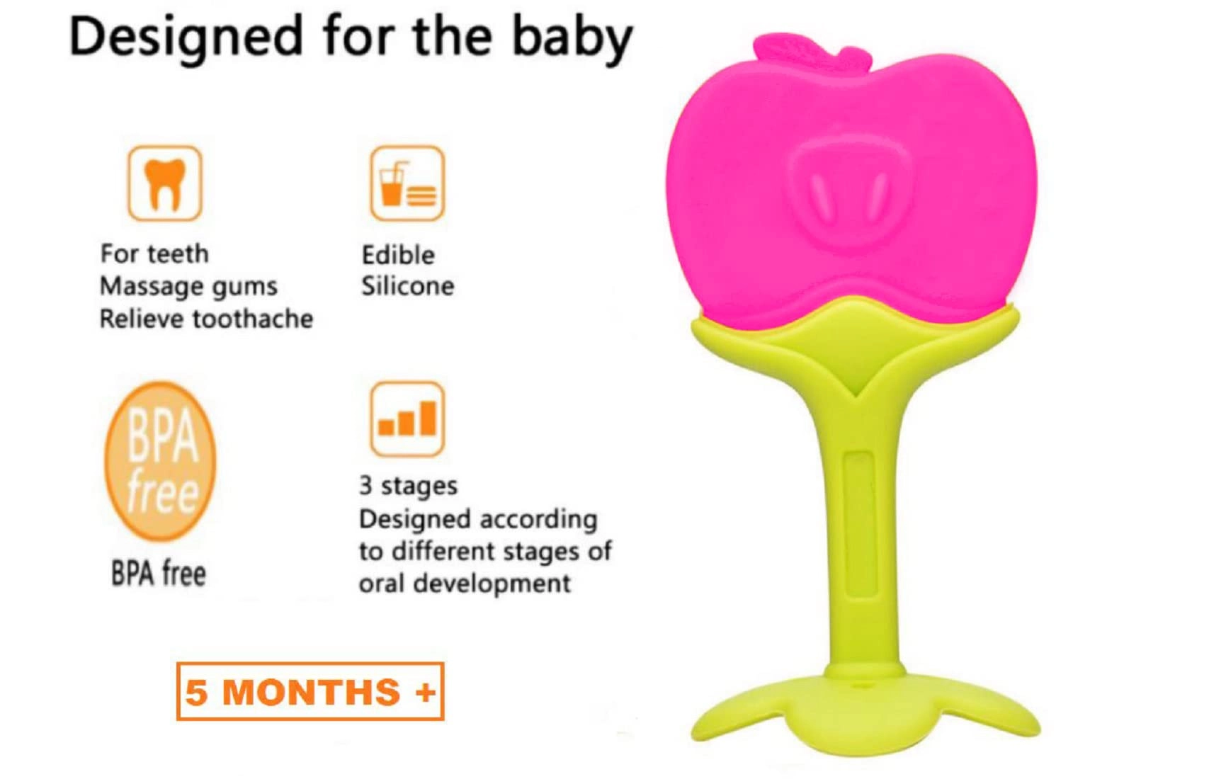 Giraffe Teether - Silicone