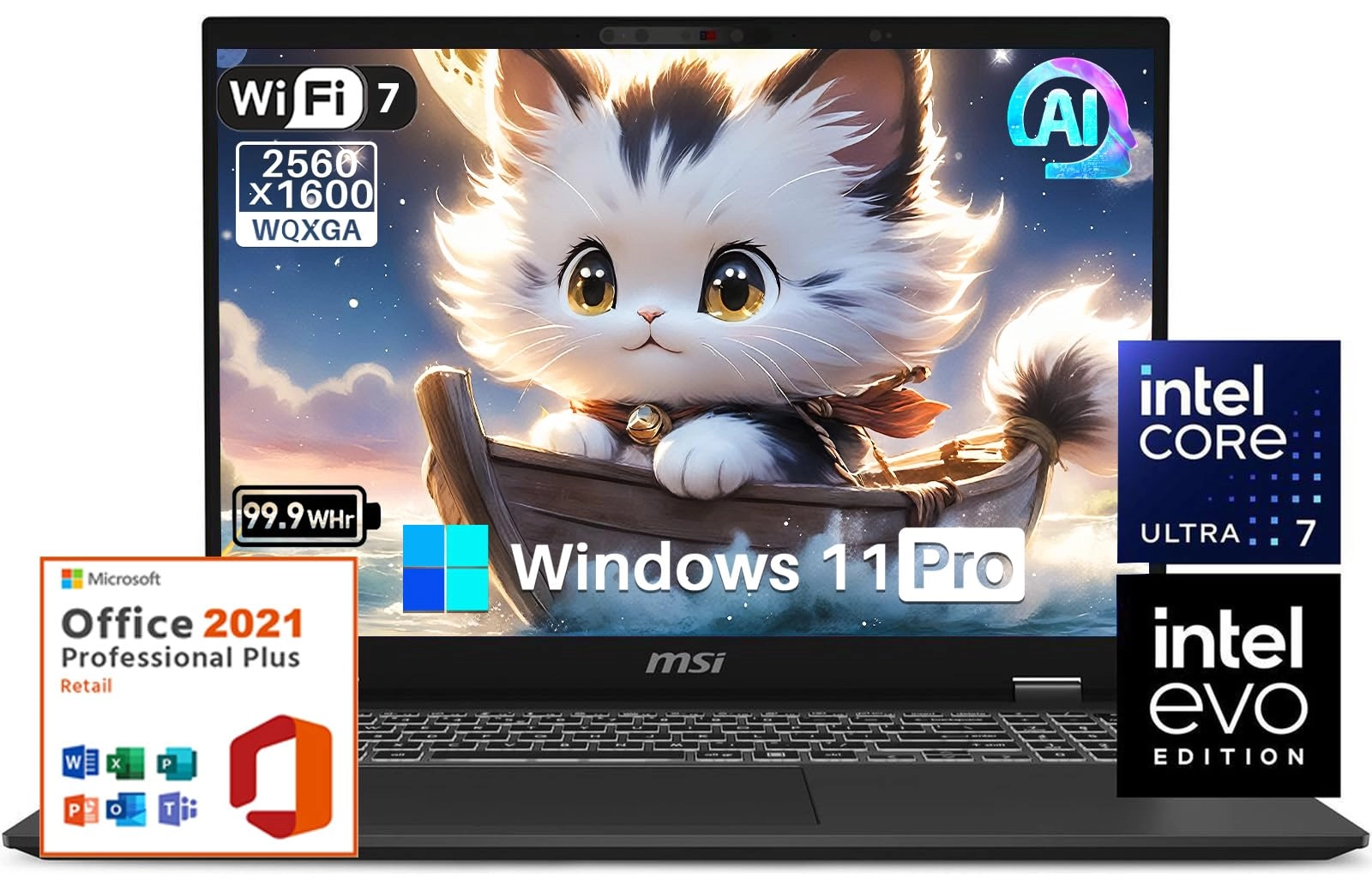 MSI Prestige 16 - 16'' Core i7 32GB LPDDR5 1TB SSD
