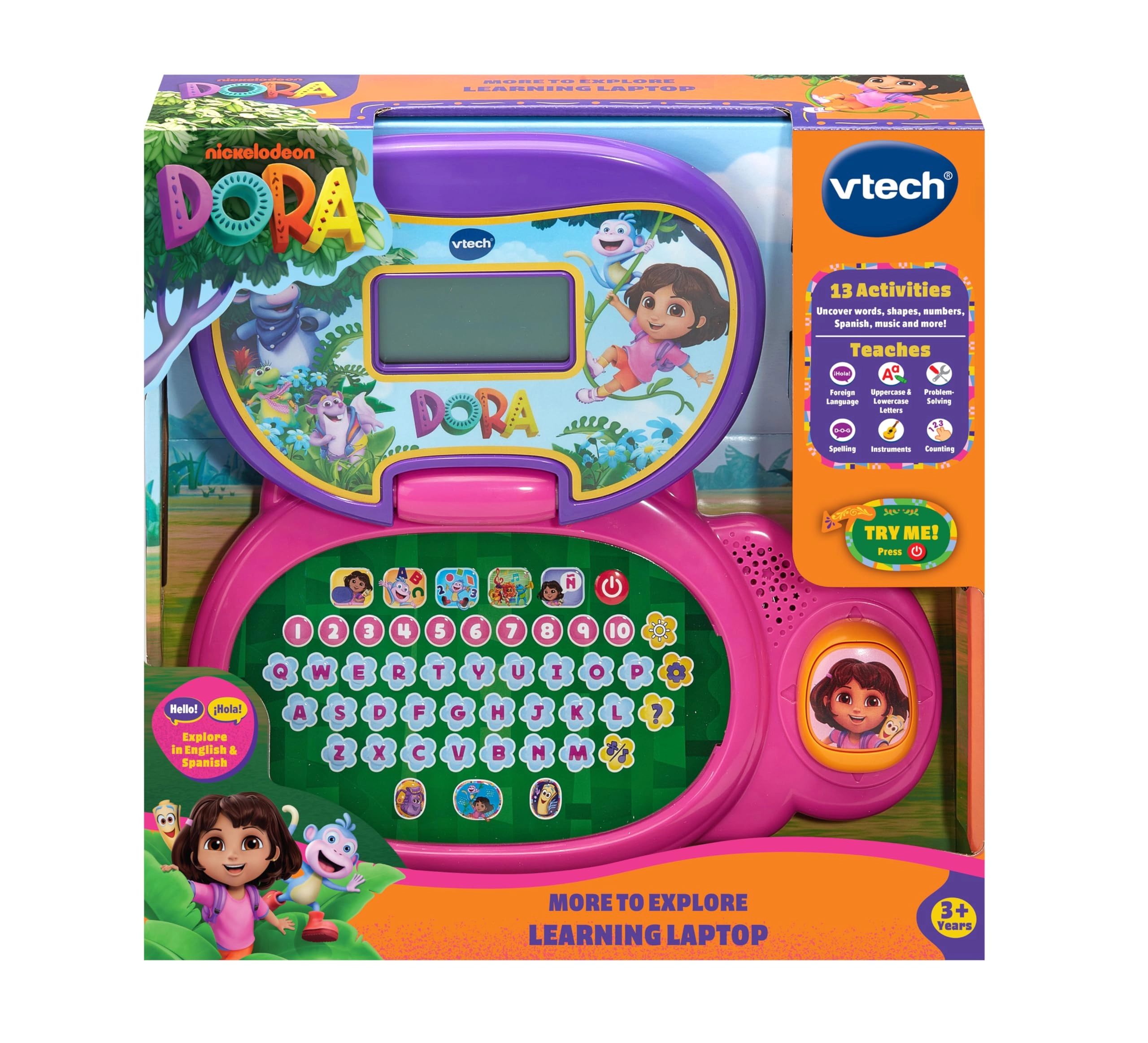 Dora More To Explore Learning Laptop - Suitable for 3 years & above
