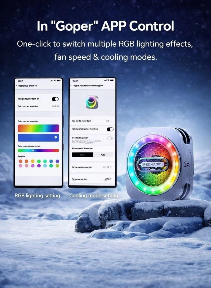 6 Pro Magnetic Phone/Tablet Cooler - 30W Ultra-Cooling 35W Mini GaN Charger Magnetic Mount