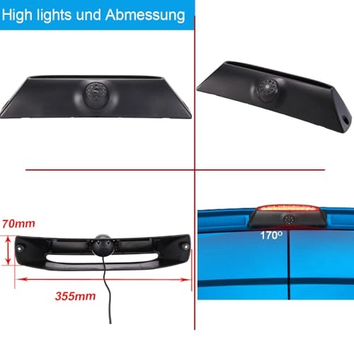 Reversing Camera + LCD Colour Display Monitor - Night vision AHD video signal or CVBS signal 1280 x 720 pixels