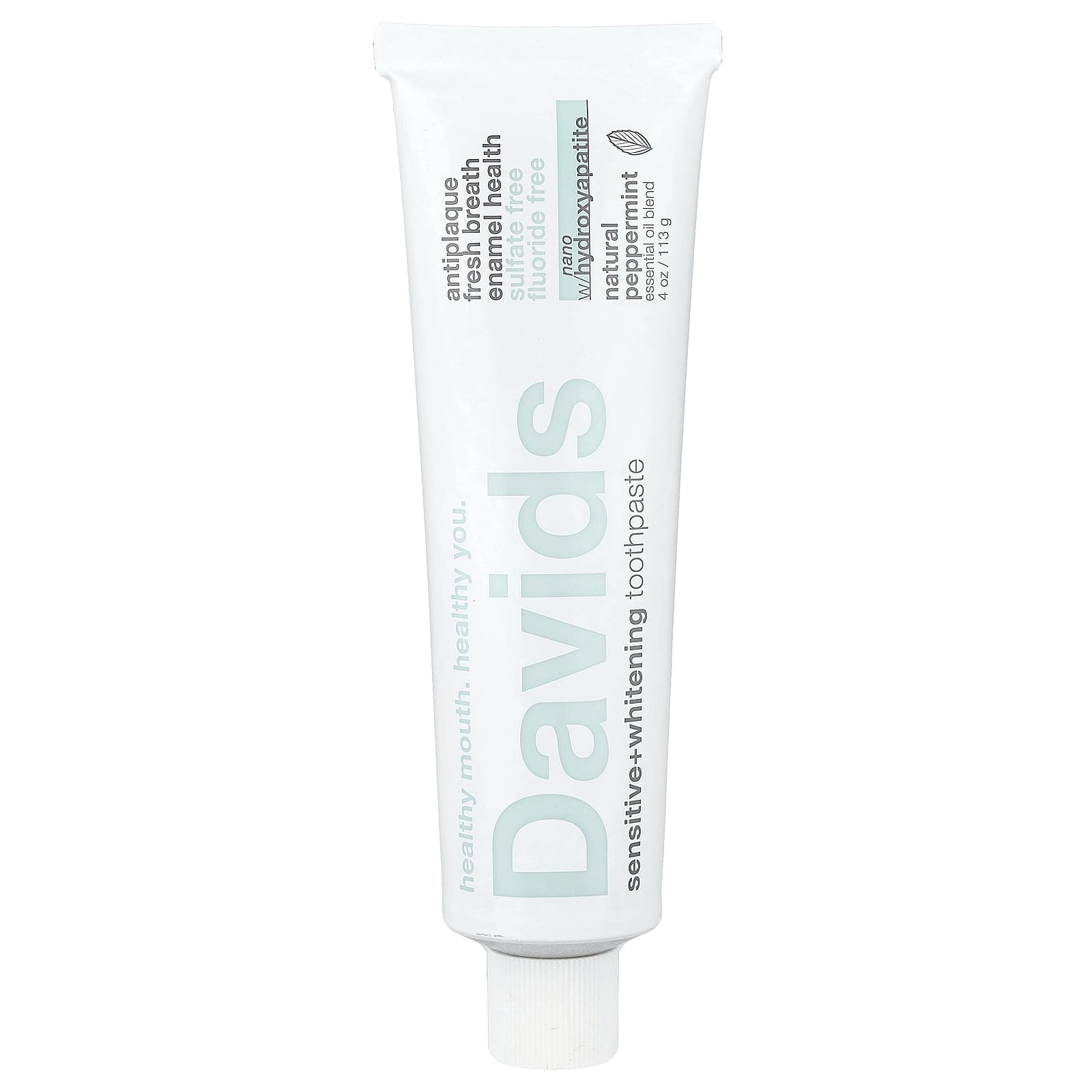 Davids Hydroxi Sensitive + Whitening Natural Peppermint Toothpaste 113 g