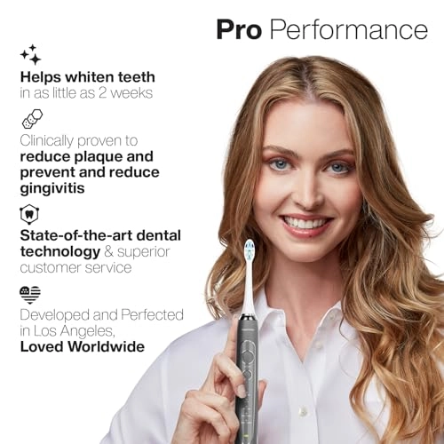 Black Series PRO - UltraWhitening 5 Modes 6 ProFlex Brush Heads