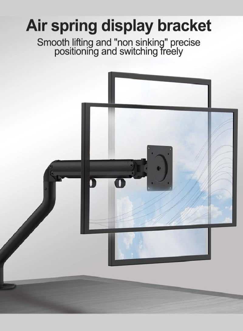 Gas Spring Monitor Arm - 32 in VESA 75x75/100x100mm