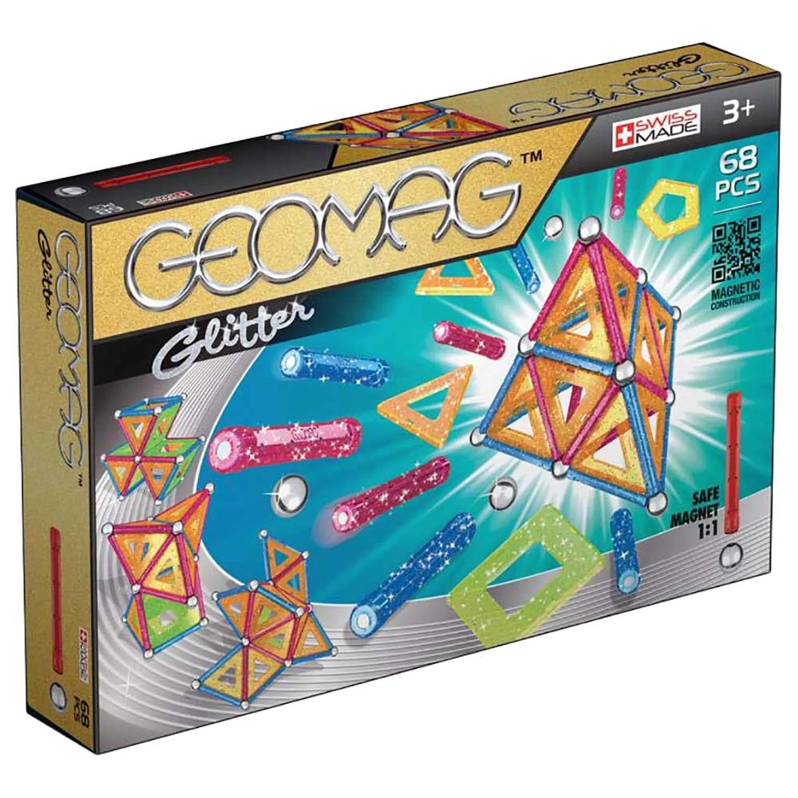 Geomag Glitter Panels - 68pcs