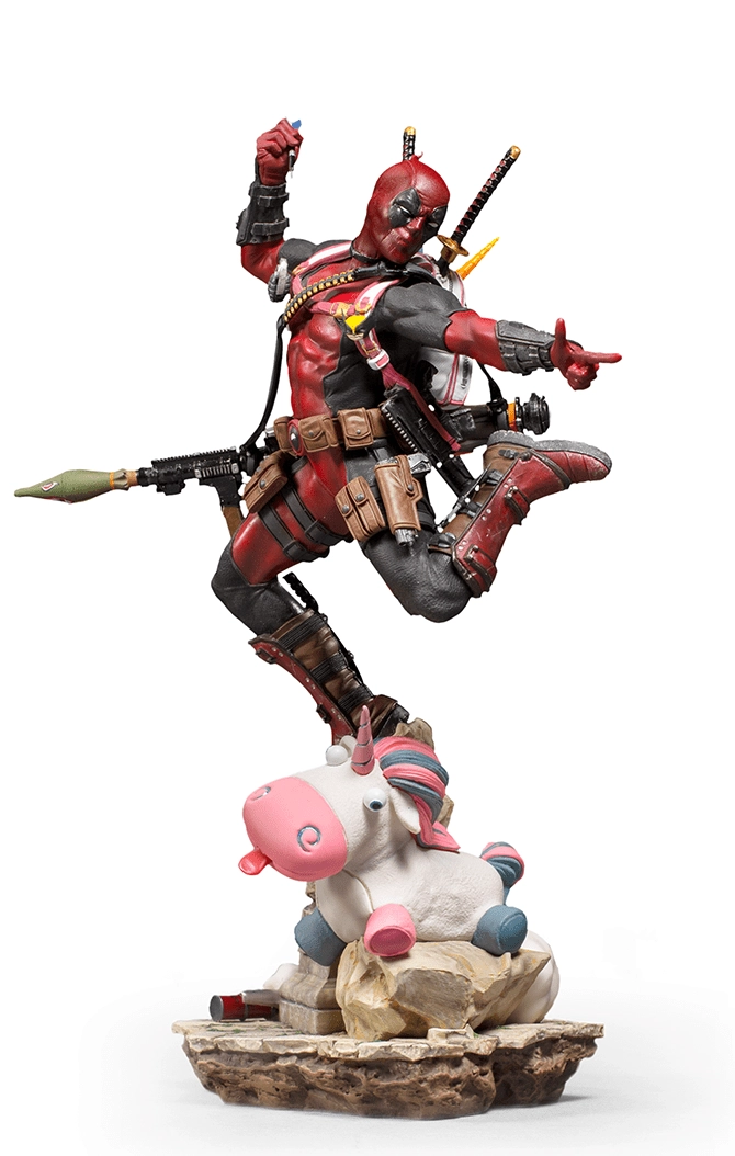 Iron Studios Deadpool Deluxe - BDS Art Scale 1/10 - Limited edition Hand painted Includes extra head
