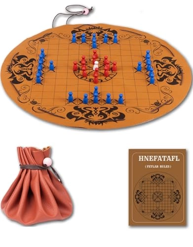 Hnefatafl - Viking Chess Set Leather Play Mat