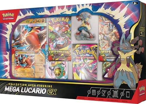 Collection with Mega Lucario-ex Figure - 8pcs