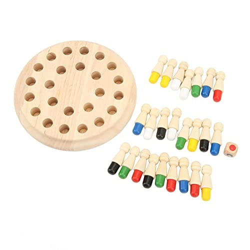 Wooden Memory Chess Set - Birch 16.5cm/6.5in