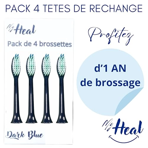 Replacement Brush Heads - Pack of 4 Blue Sonic