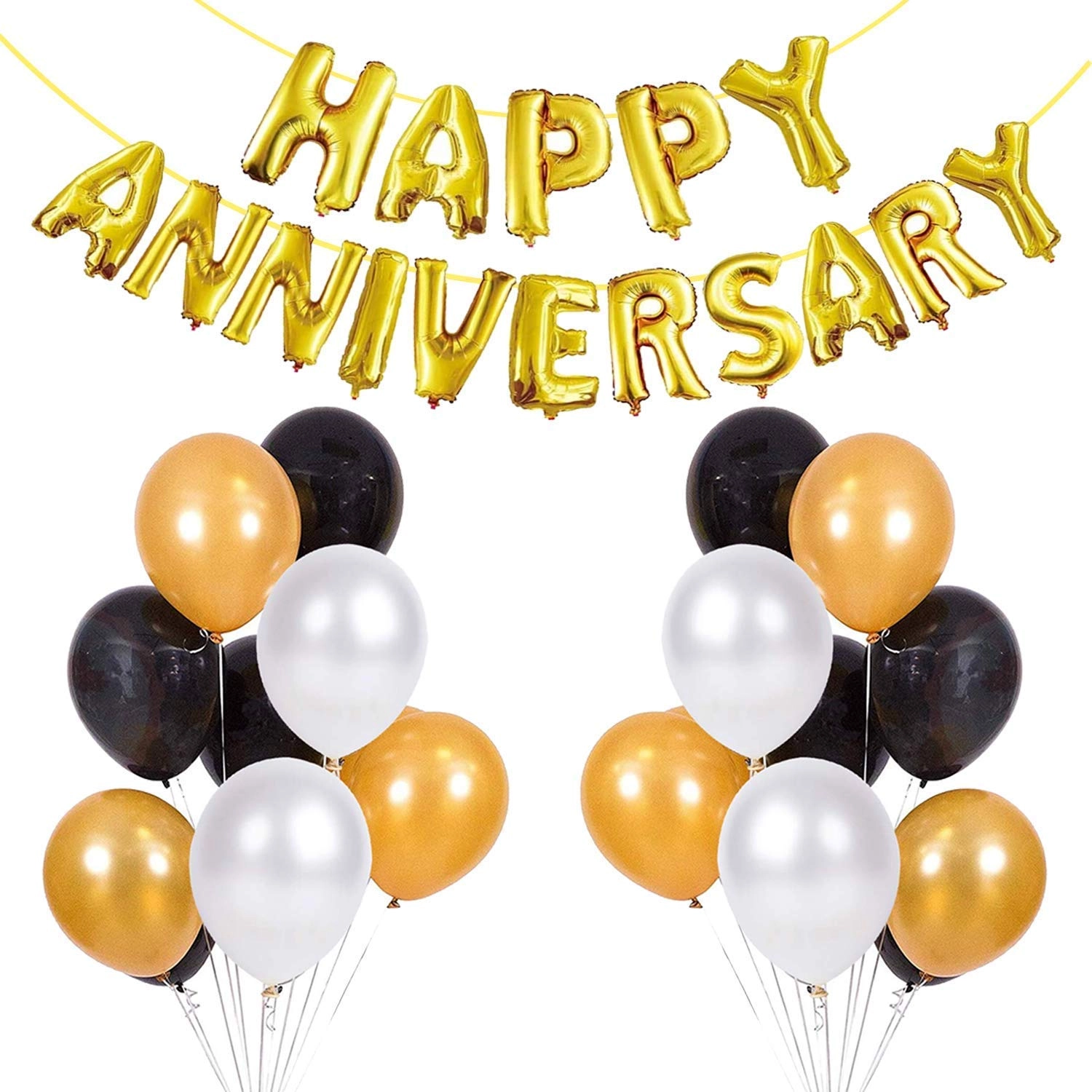 Party Time Trading LLC Happy Anniversary Decoration - 46-Pieces Set