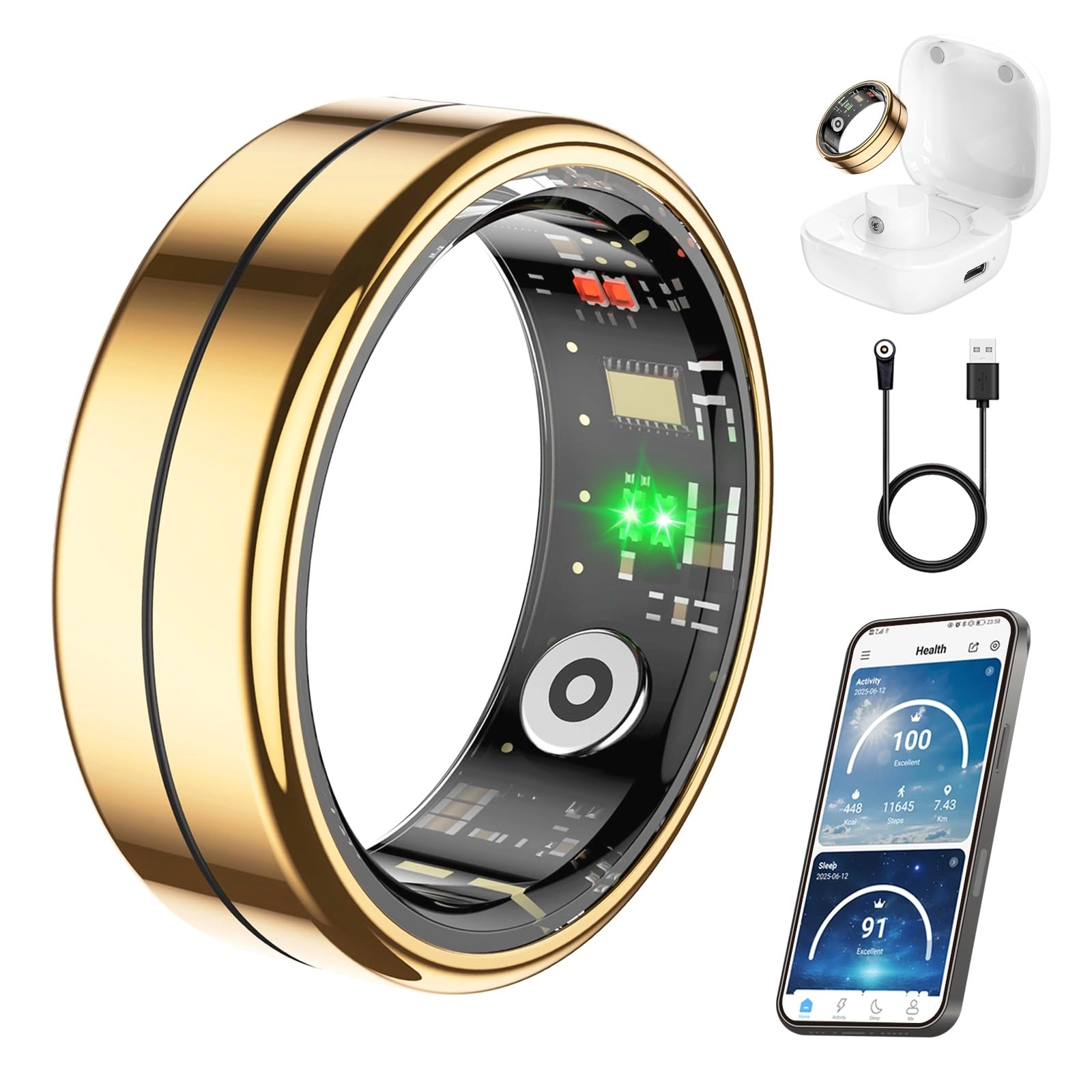 Smart Ring - Heart Rate Blood Oxygen HRV