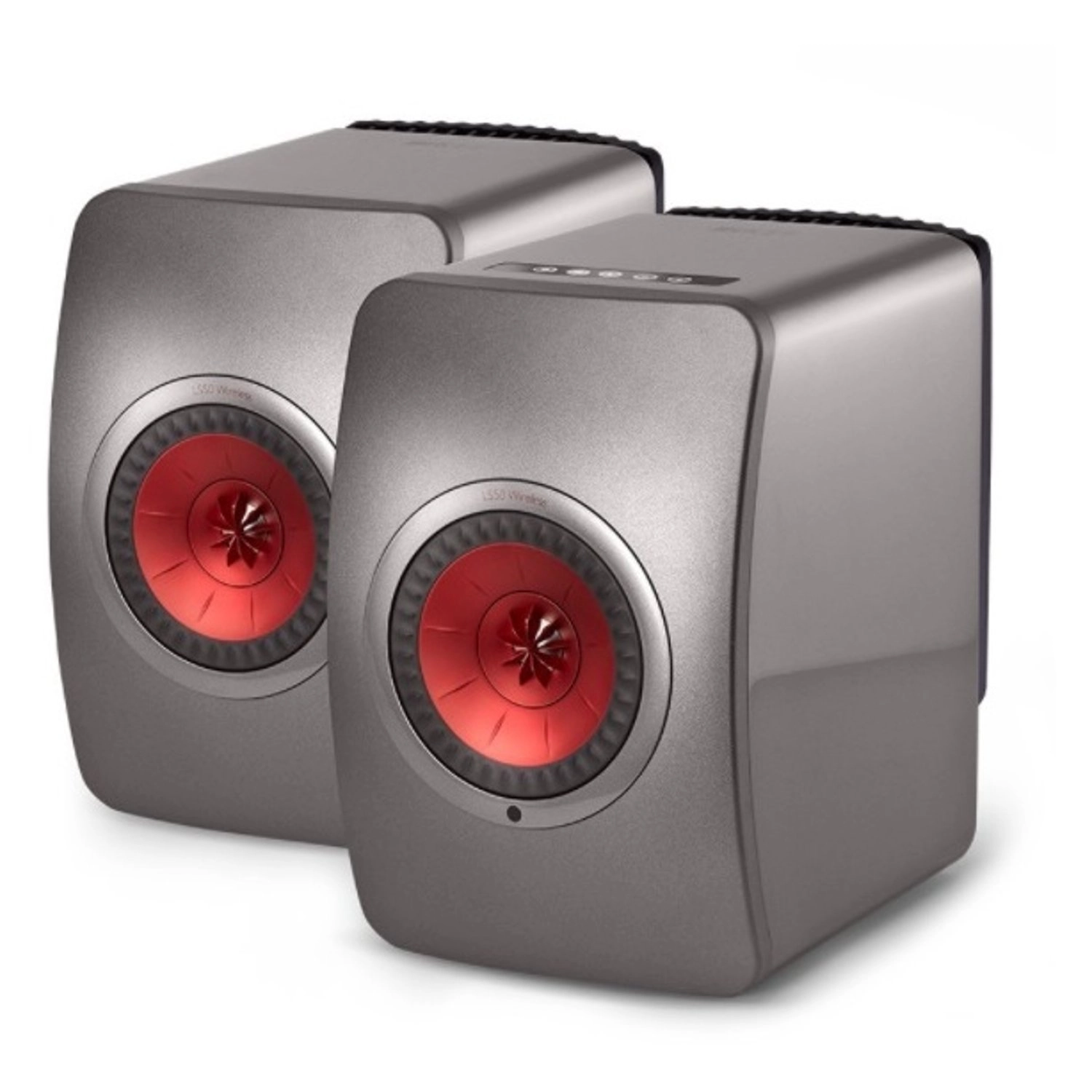 KEF LS50 Wireless - Bookshelf Speaker Titanium Pair