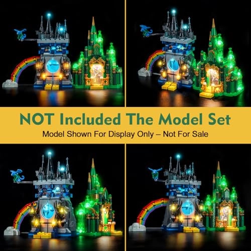 Light kit Compatible with Lego 75689 Emerald City & Kiamo Ko Castle - LED USB Powered
