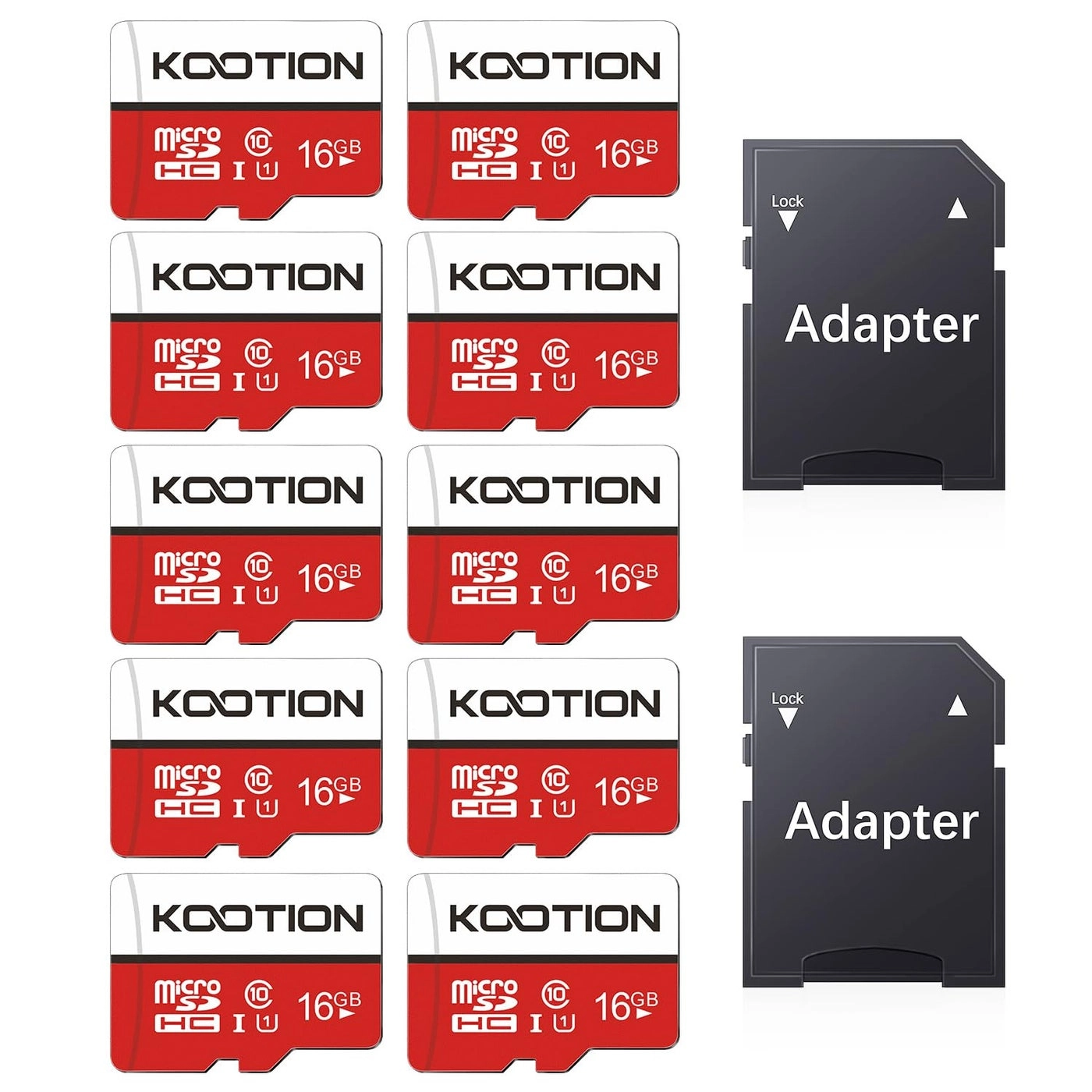 Kootion Micro SD Card - 16GB Pack