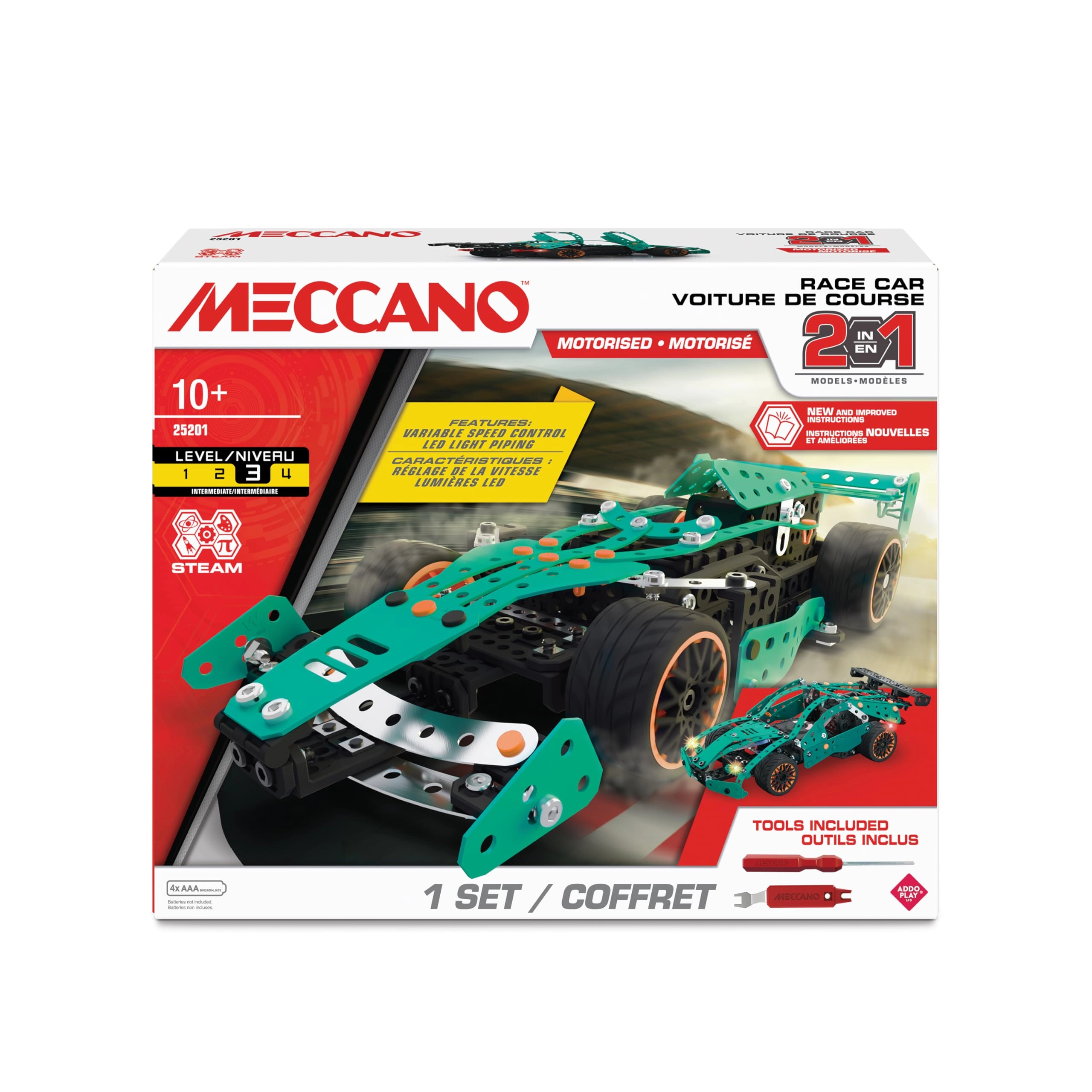 Addo Play 2 in 1 Multi-Model Set - Supercar - 2-in-1 325 pcs for ages 8+