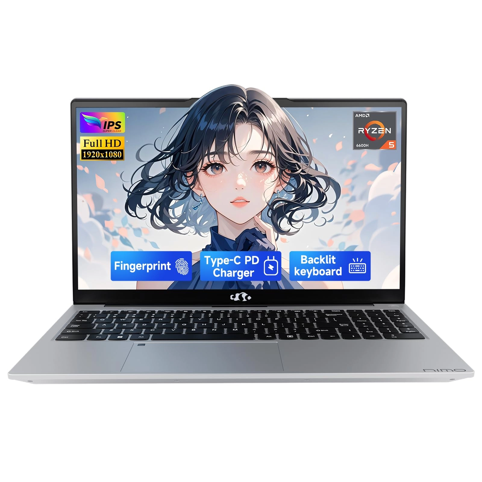 N153 - 15.6'' Ryzen 5 6600H 16GB DDR5 512GB SSD