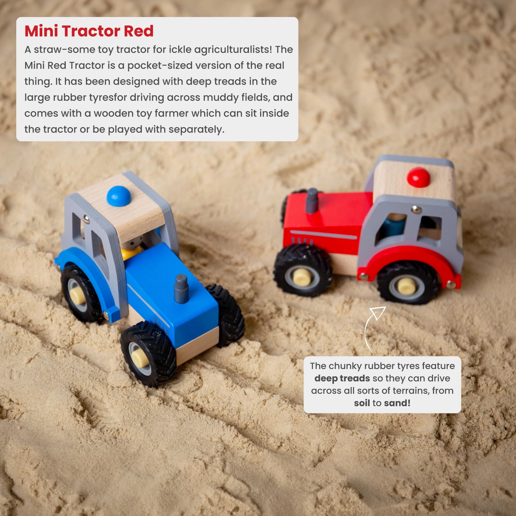 Mini Red Tractor - 1.0 count