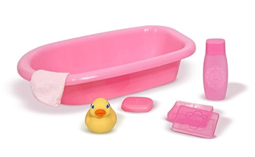 Mine to Love Baby Doll Bathtub - Pink 6 pcs Set
