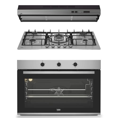 HIMW95225SXEL Gas hob + BBWHT12101XS Oven + CFB9433XH Recirculation Hood