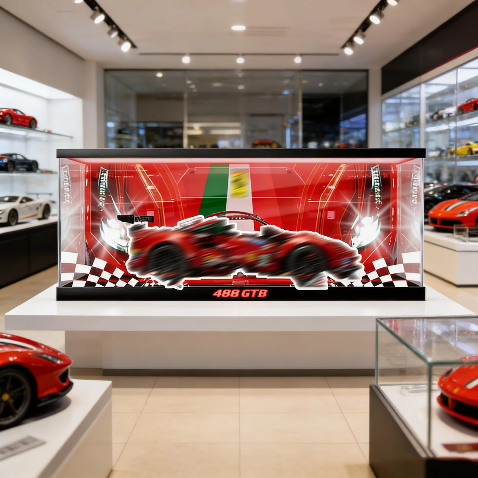 Generisch Lego Display Case (42125) - 56 x 26 x 20 cm Acrylic Dustproof Transparent