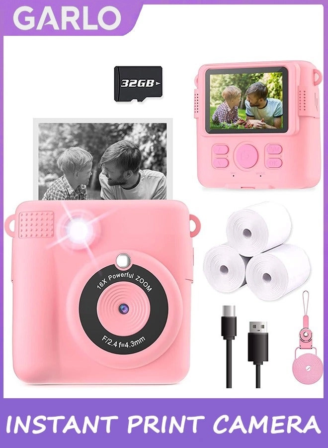Garlo Instant Print Camera - 32GB SD Card 1080P