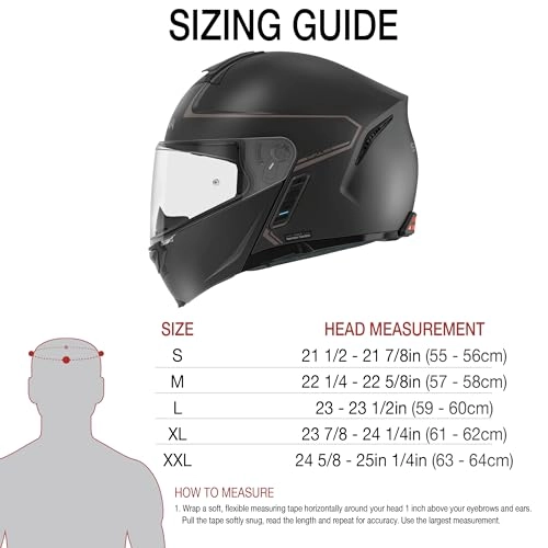 Impulse - Bluetooth Mesh Intercom Flip-Up Helmet Black M