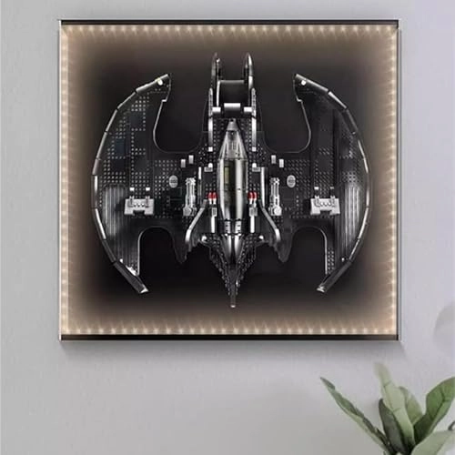 Dustproof Acrylic Display Box - Compatible with Lego 76161 Wall Mounted Matte Black
