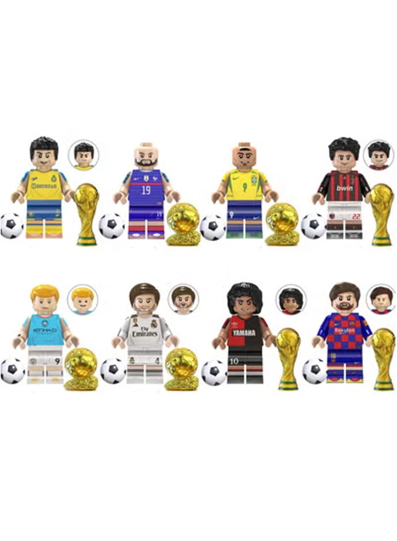 SKMEI World Cup Football Star Series - 8 pcs